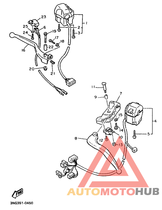 Handle switch. lever