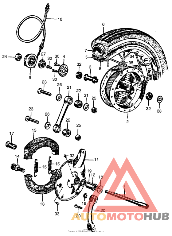Переднее колесо
