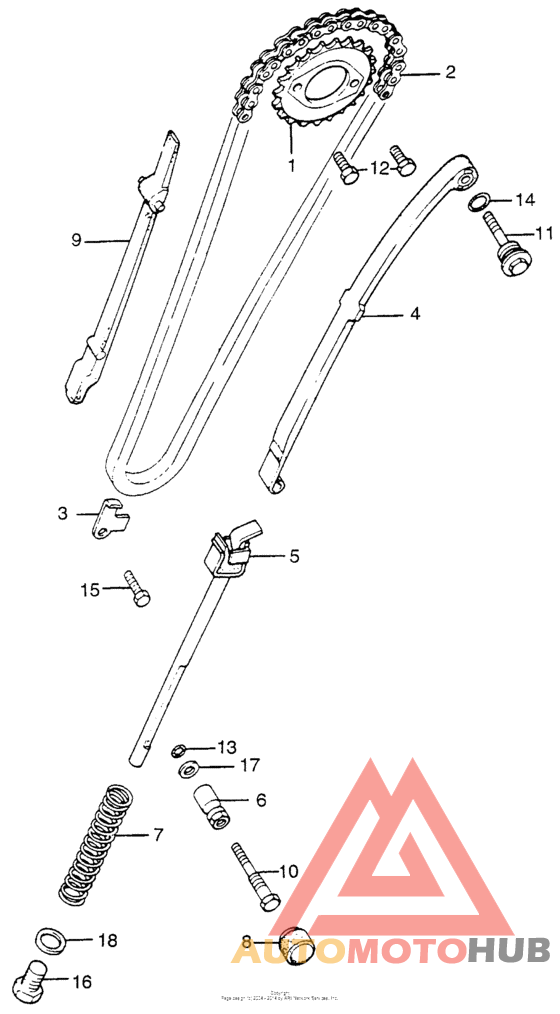 Cam chain + tensioner