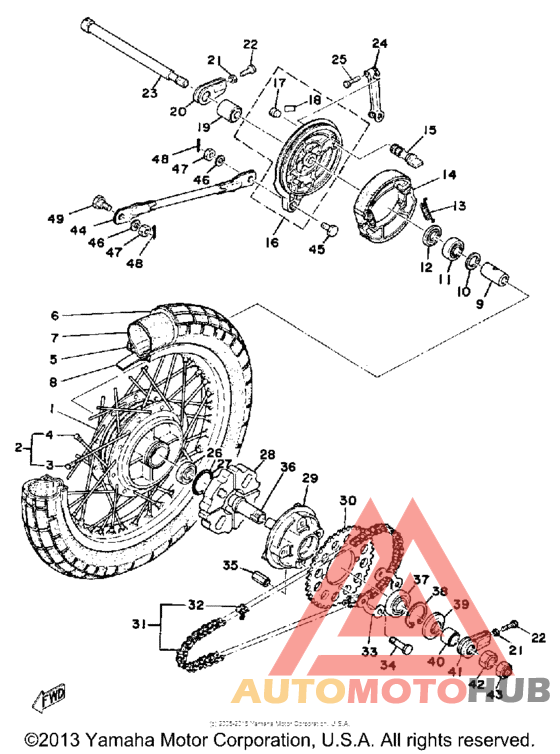 Переднее колесо