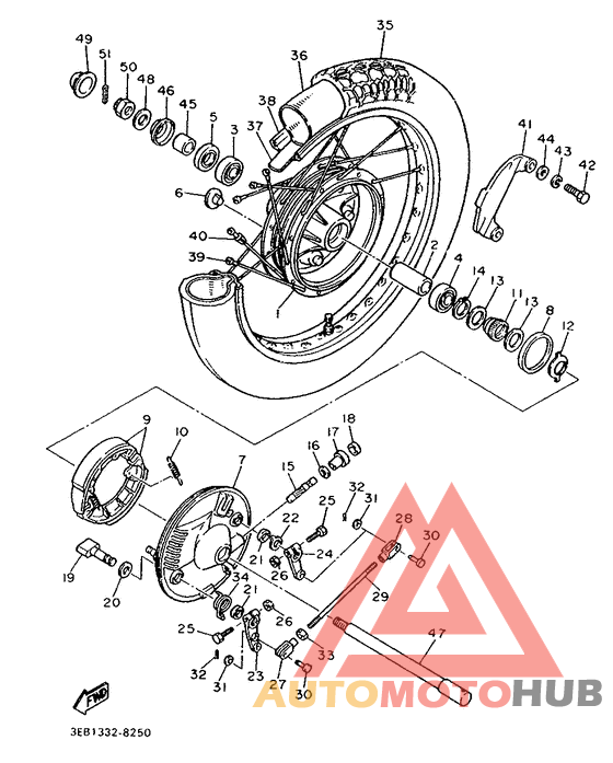 Переднее колесо