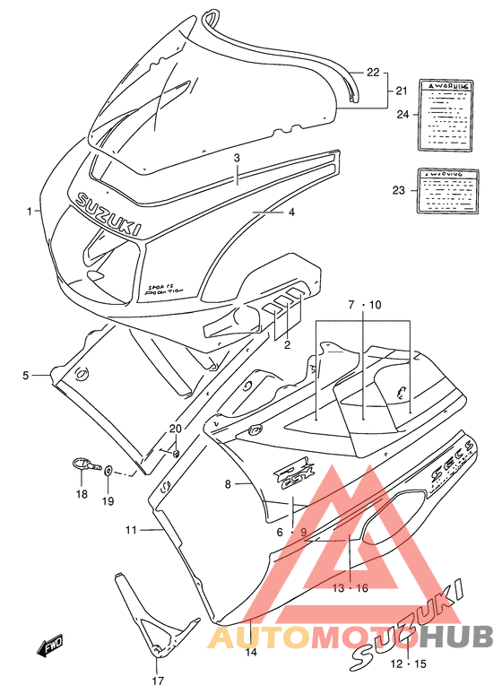 Cowling body