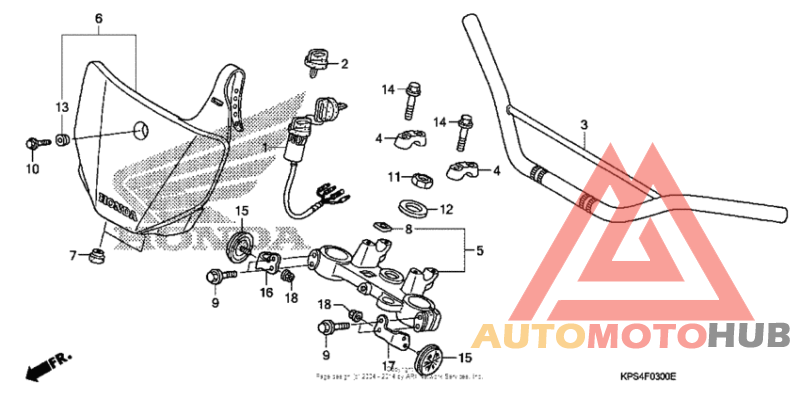 Handlebar + top bridge
