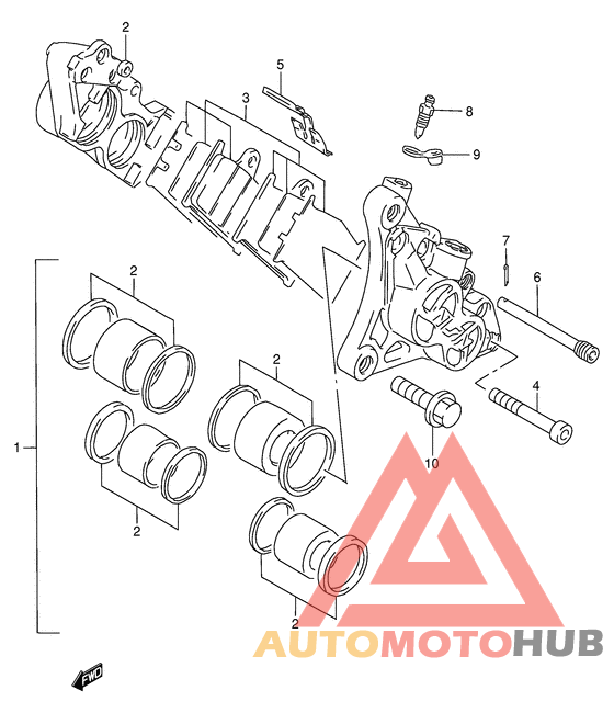 Передний суппорт тормозной