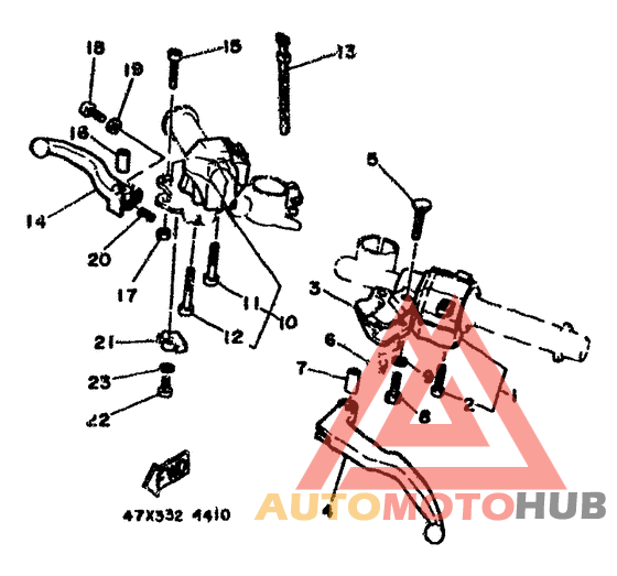 Handle switch. lever