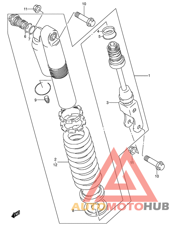 Задние амортизаторы