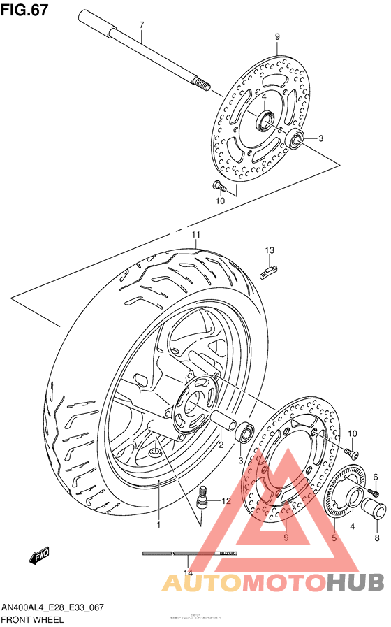 Front Wheel (An400Al4 E33)