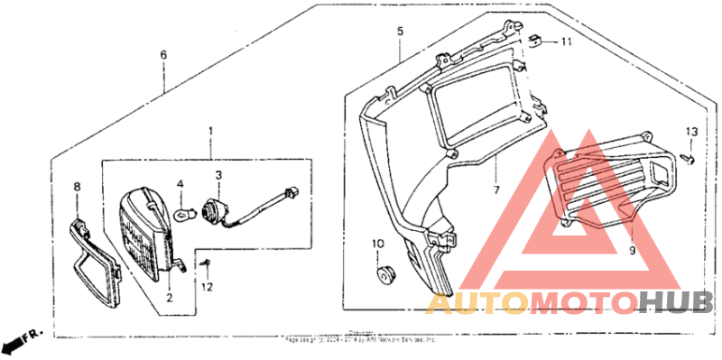R. side under cowl set 92
