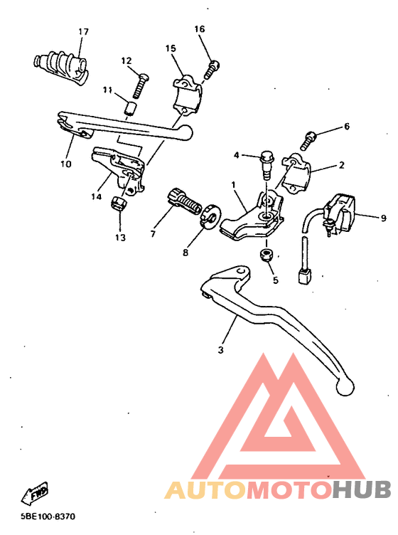 Handle switch. lever