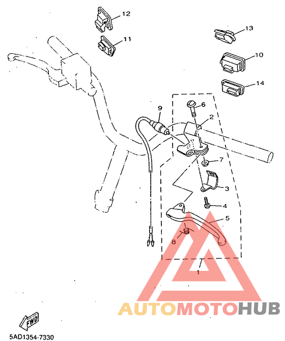 Handle switch. lever