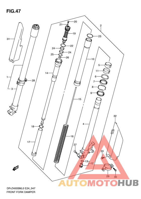 Демпфер передней вилки