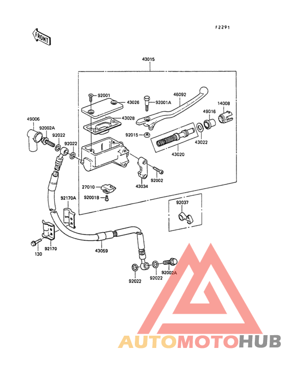 Front master cylinder(kl250-d7)