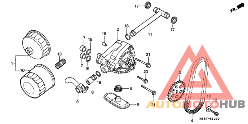 Oil filter/oil pump