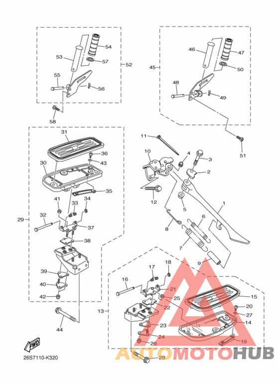 Support & repose pied