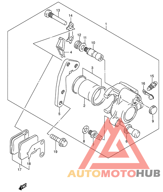 Передний суппорт