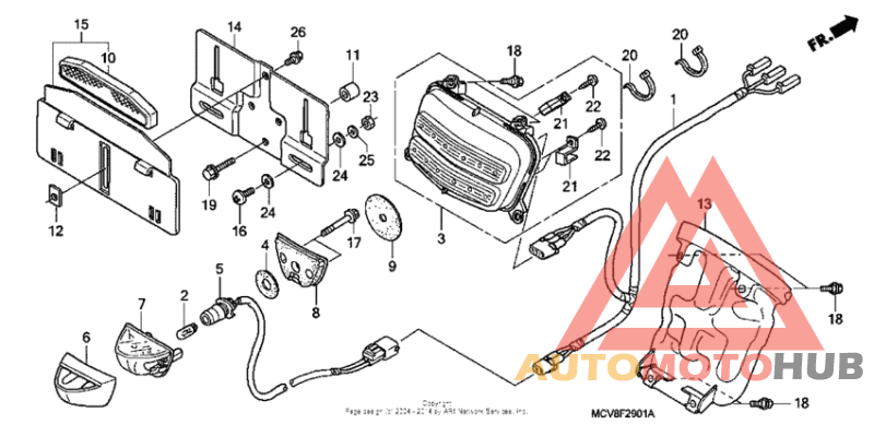 Задний фонарь