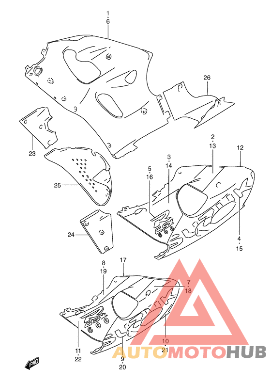 Under cowling body