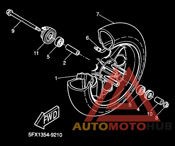 Переднее колесо