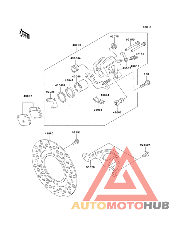 Rear brake(kx65-a5)