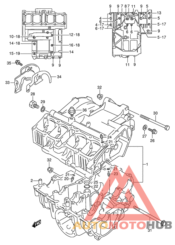 Картер двигателя