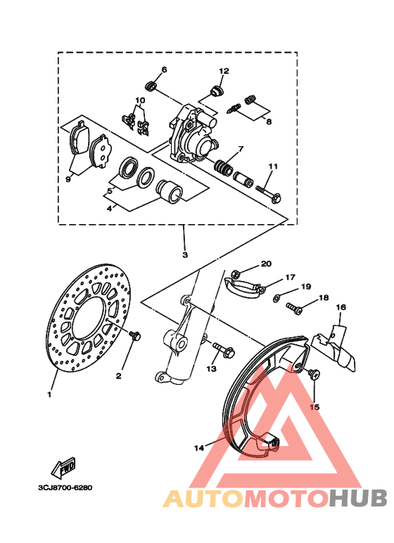 Передний суппорт
