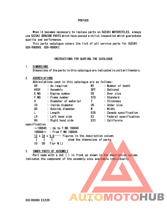 Catalog preface