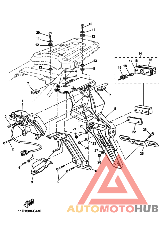 Taillight unit ass`y
