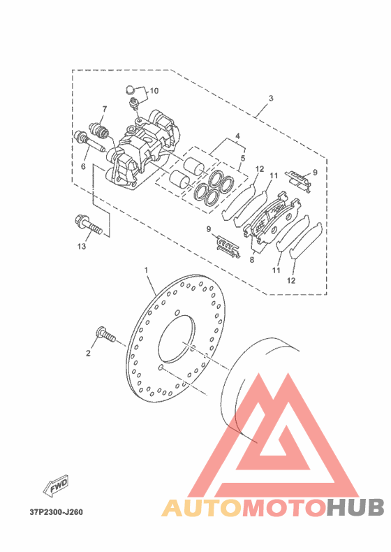 Задний суппорт