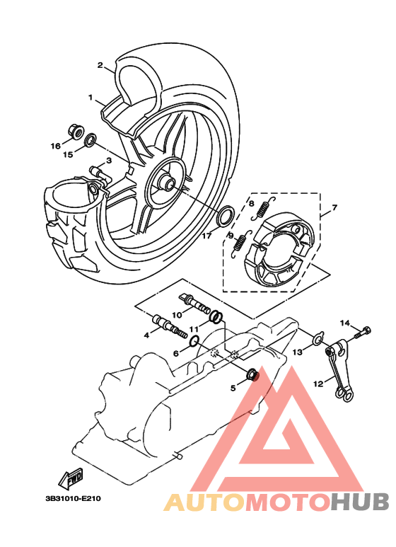 Переднее колесо