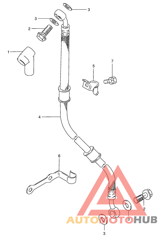 Передние тормозные трубки