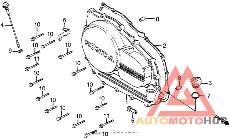 Right crankcase c0ver