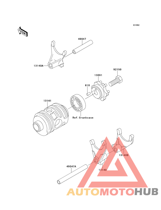 Change drum/shift fork