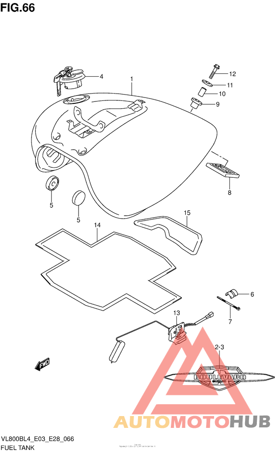 Fuel Tank (Vl800Bl4 E28)