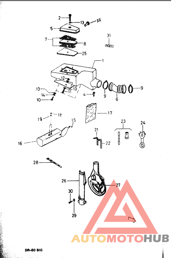 Air cleaner, toolsbox and cover front forks