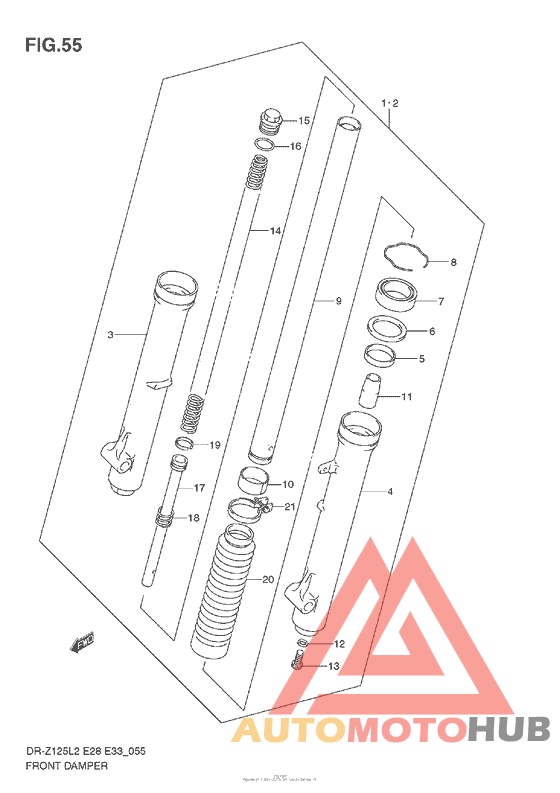 Front Damper (Dr-Z125 E33)