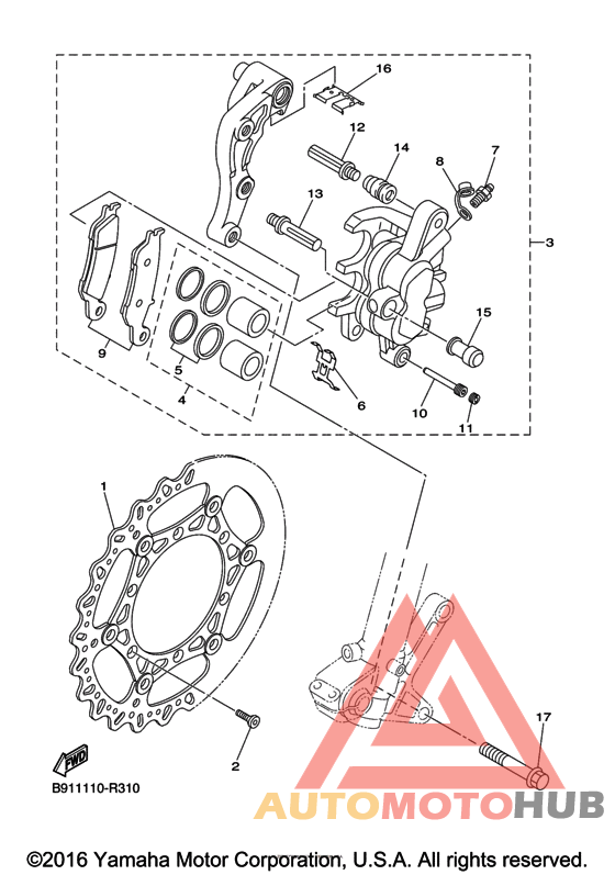 Передний суппорт