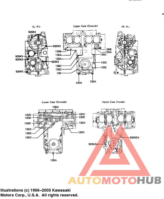 Crankcase bolt & stud pattern
