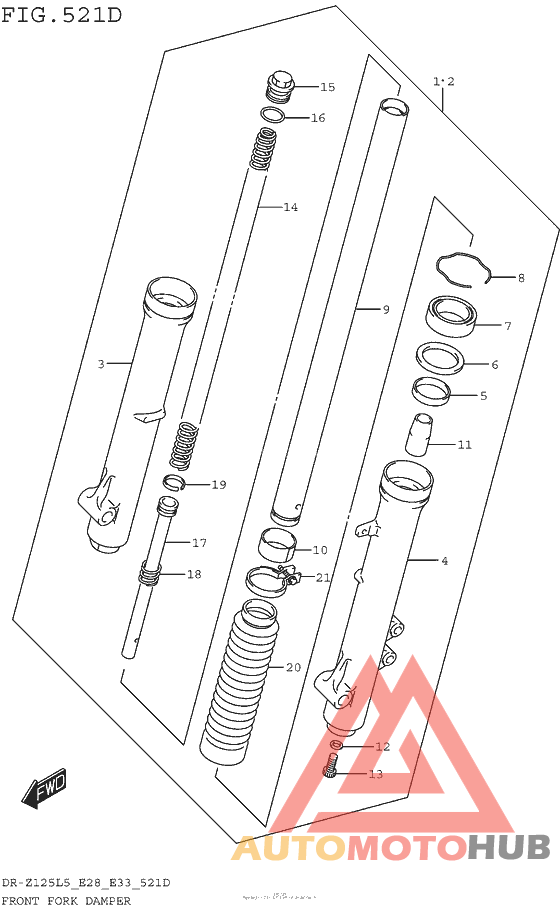Front Fork Damper (Dr-Z125Ll5 E33)