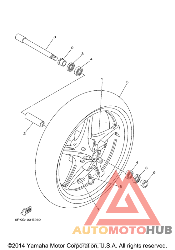 Переднее колесо