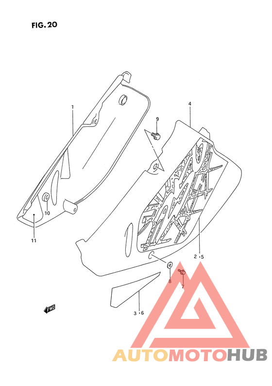 Обтекатель задний