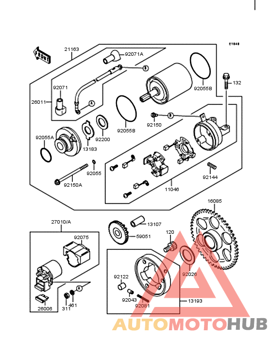 Starter motor/starter clutch