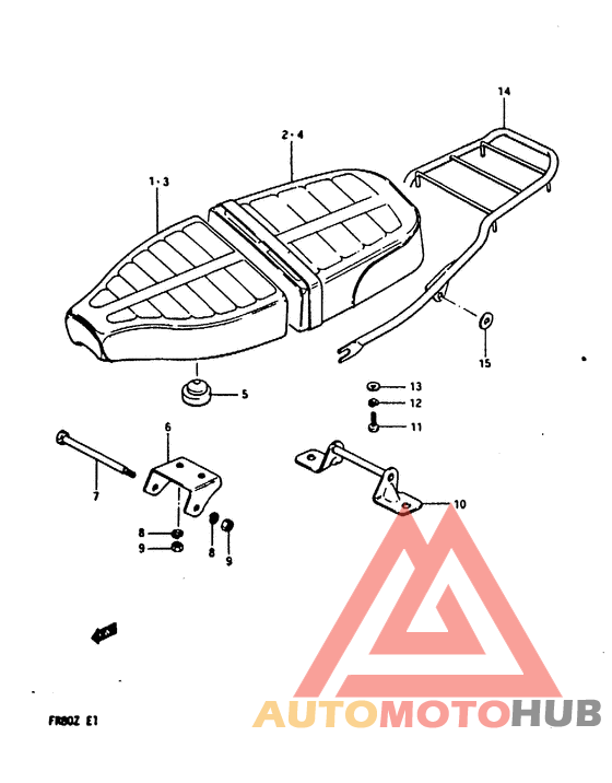 Double seat assy dark gray
