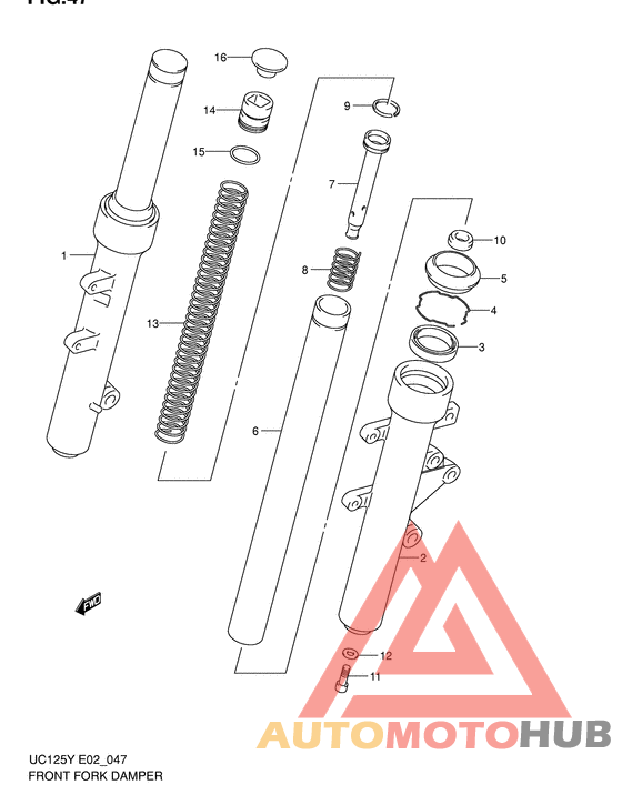Демпфер передней вилки