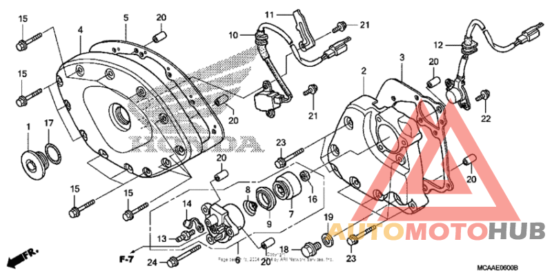 Front cover + transmission cover