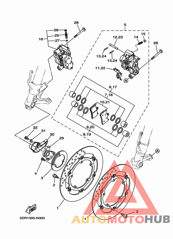 Передний суппорт