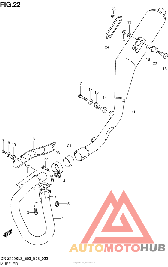 Muffler (Dr-Z400Sl3 E03)