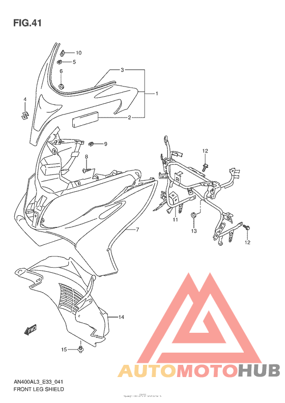 Front Leg Shield (An400Al3 E33)