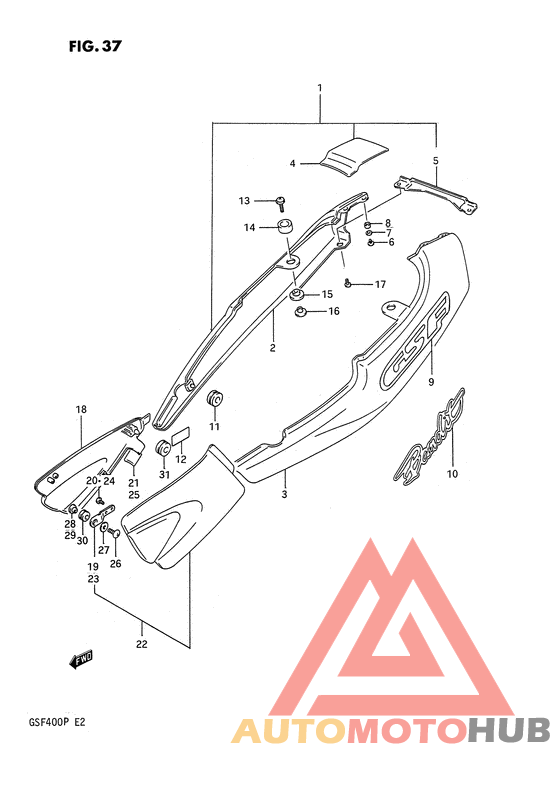 Обтекатель задний