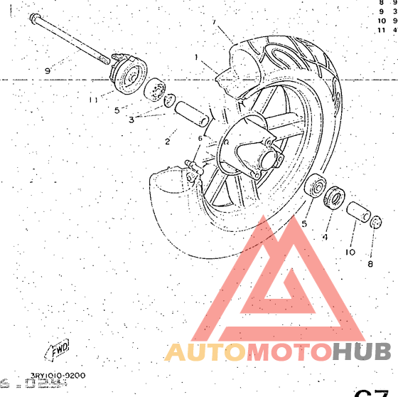 Переднее колесо