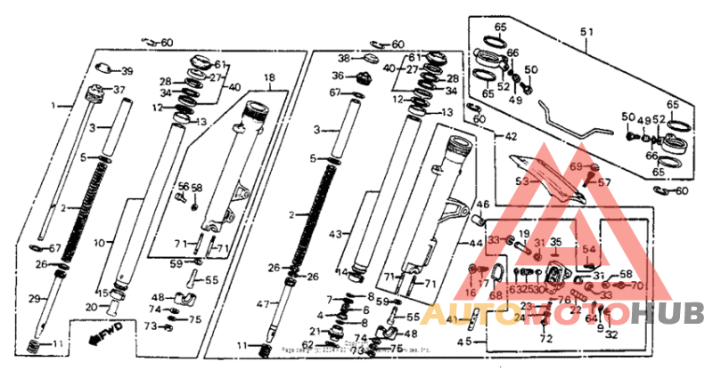 Front shock absorber 84